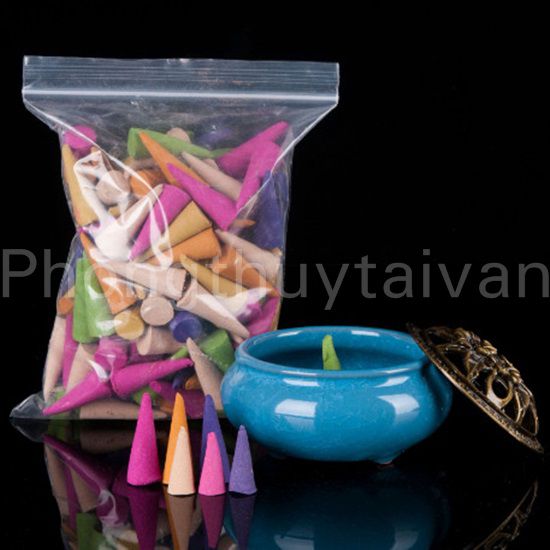 Nhang nụ dạng tháp thơm cao 2.5cm (tổng hợp) 100gr/gói - thờ cúng