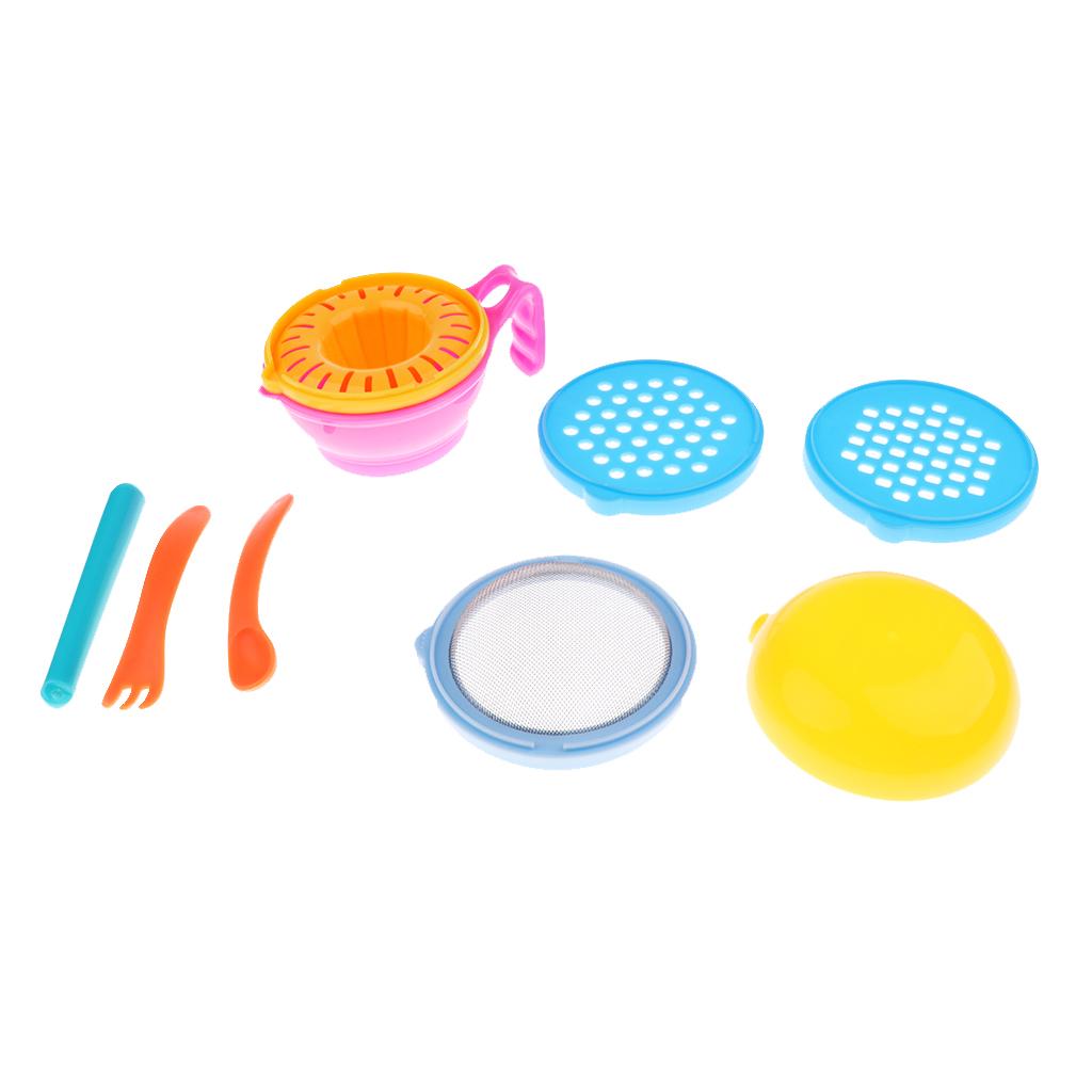 Manual Baby Infant Food Fruit Vegetable Grinder Bowl Mill Blender Masher Home