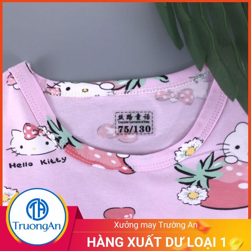 Bộ quần áo trẻ em cotton hình dâu tây