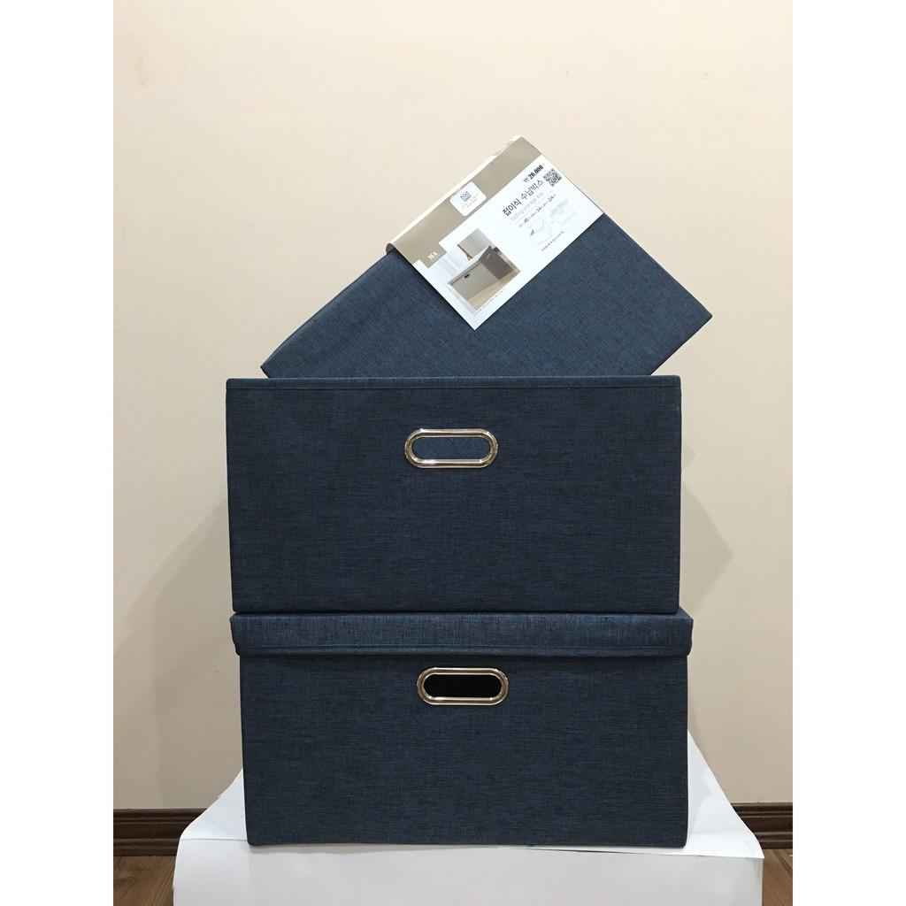 Combo 2 Hộp Đựng đồ Hàn Quốc size lớn 45x34xH24cm