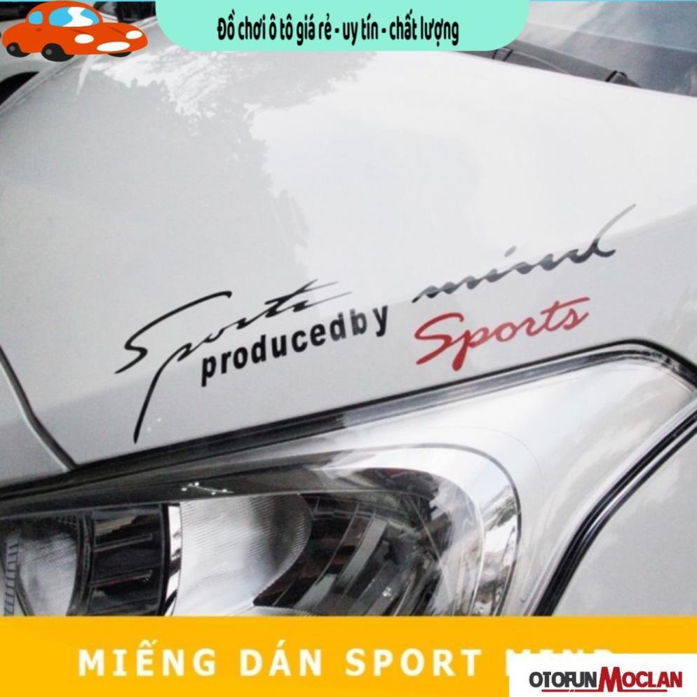 Tem dán decal Sport mind prodeced by Sports - tem dán nắp capo