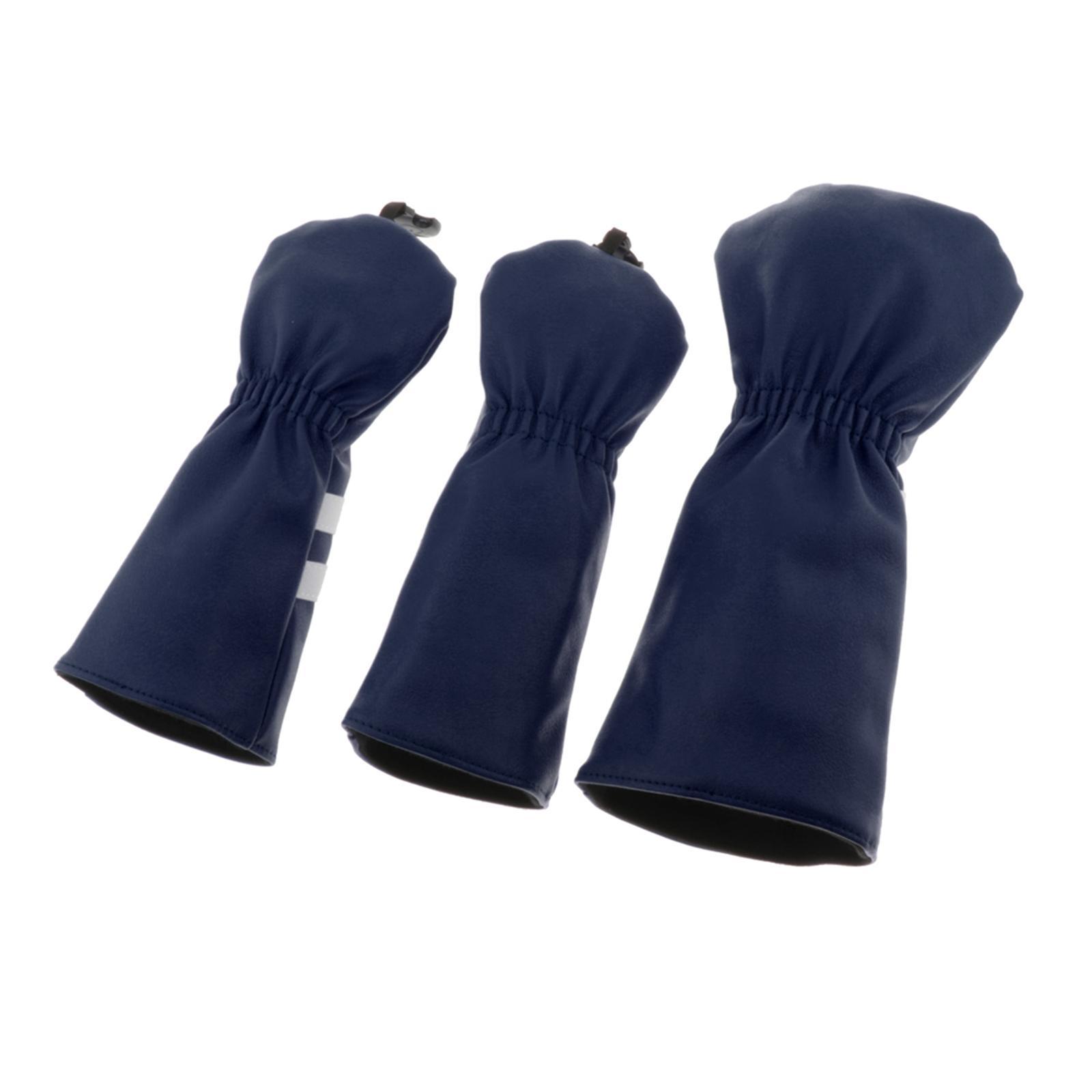 6x PU Golf wood top Cover 400cc Driver Hybrid  Golfing Gear