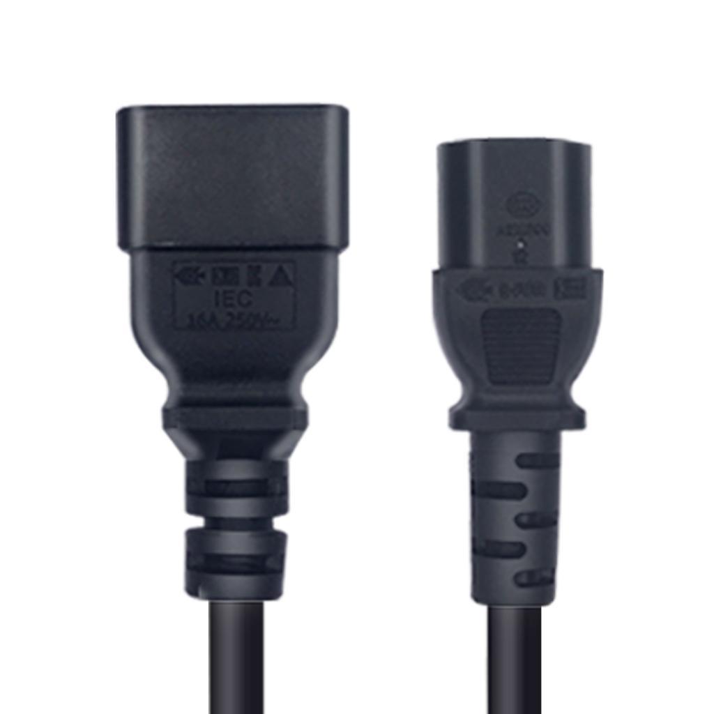 6Ft 250V 10A 16A IEC 320 C13 to C20   Extension Cord for PDU UPS