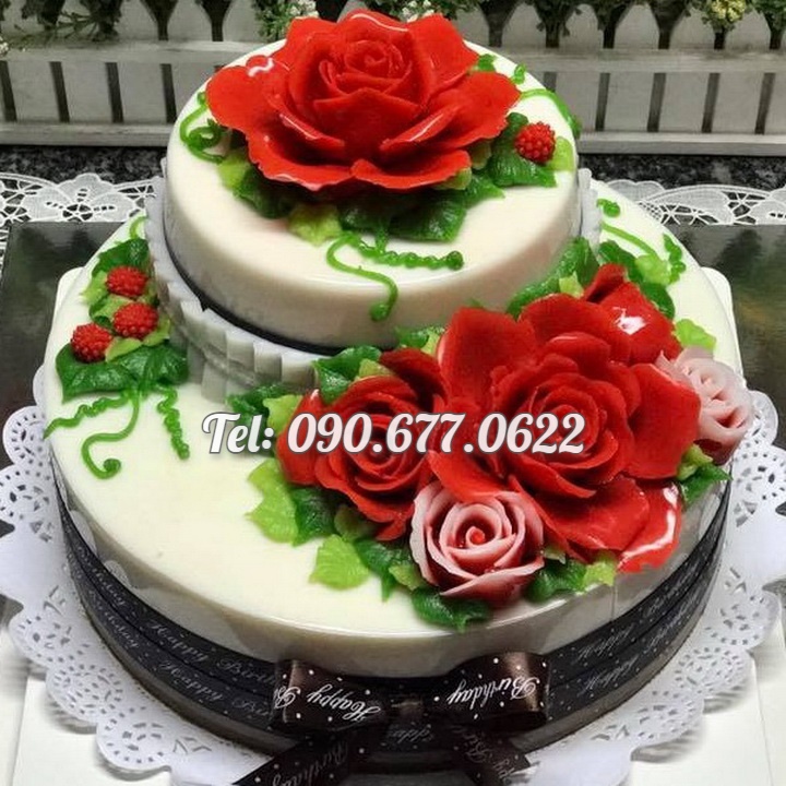 Khuôn rau câu silicone hoa hồng đại đóa – Mã số 1568