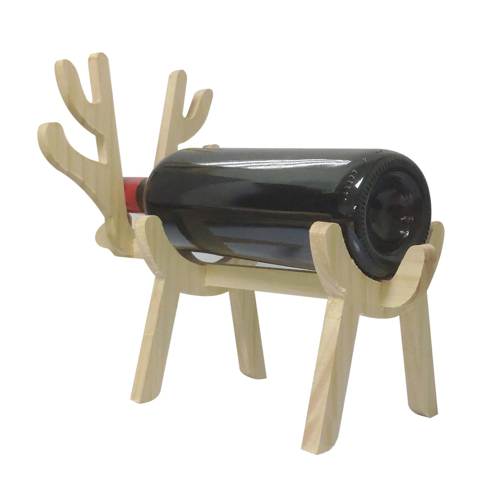 Wooden Wine Rack Holder Cabinet Natural Wood Wine Display Storage