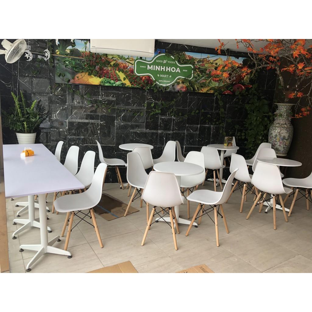 Bàn Tròn Cafe Eames Chân Trụ