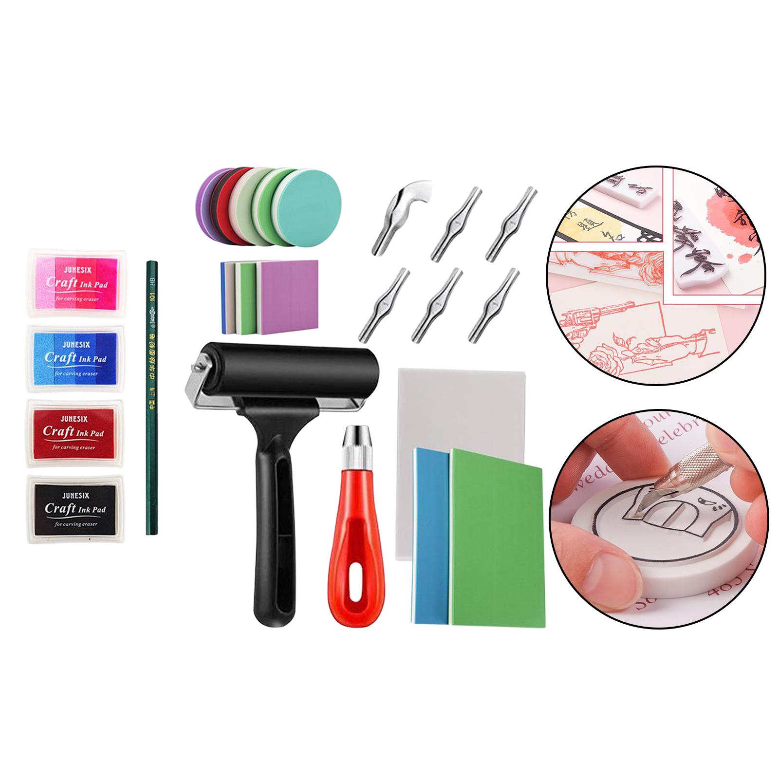 Rubber Stamp Making Kit Rubber Carving Blocks for Stamp