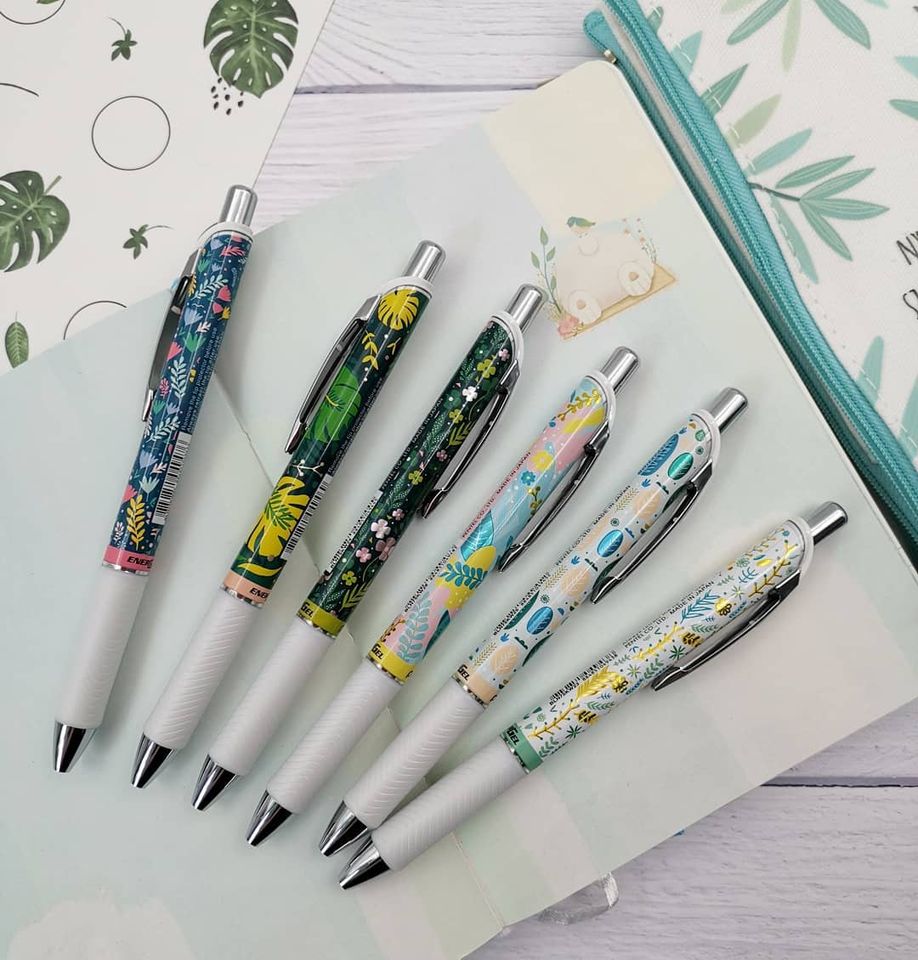 Combo 6 bút gel Pentel EnerGel Kawaii - Florals Version 2020 (Phiên bản 2020)