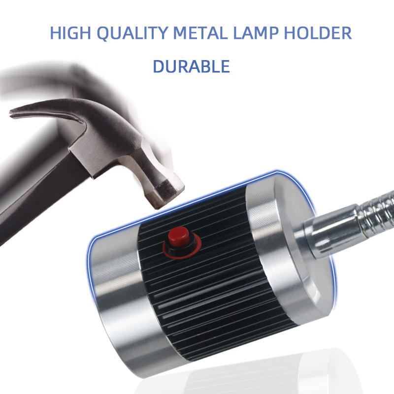Đèn Led Máy CNC Đèn Làm Việc 24V 220V Cổ Ngỗng Hội Thảo Đèn Làm Việc Đế Từ/Vít Đèn Công Nghiệp Siêu Sáng