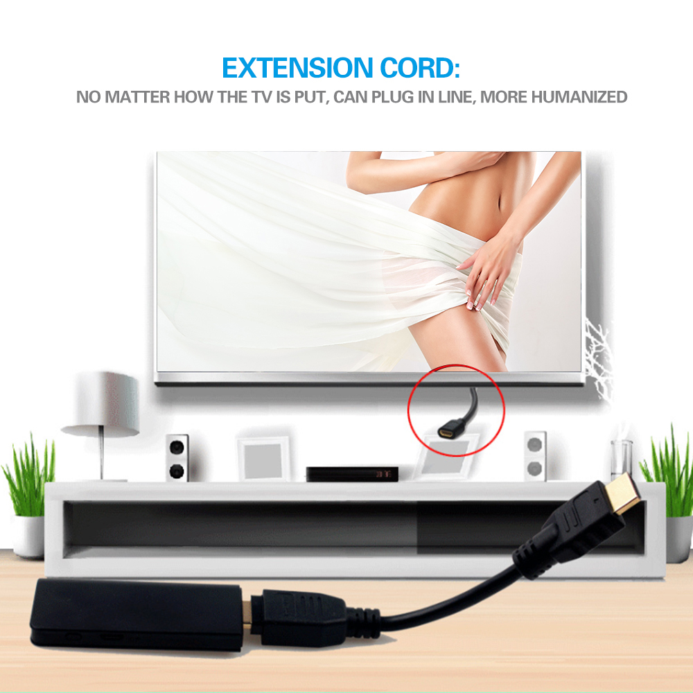 Bộ Trình Phát Mạng MIRacast AIRplay Không Dây Cho Điện Thoại Di Động PC Dongle Màn Hình Hiển Thị Đa Phương Tiện Độ Nét Cao