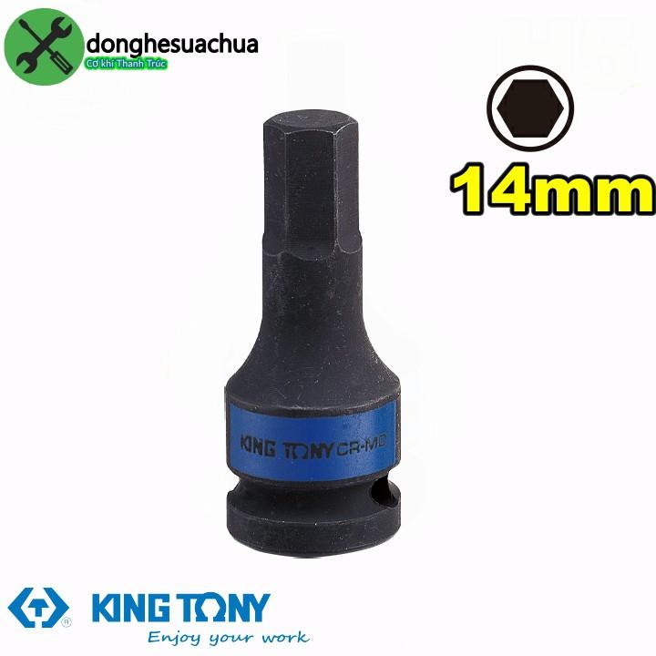 Đầu tuýp đen lục giác 14mm Kingtony 405514 loại 1/2