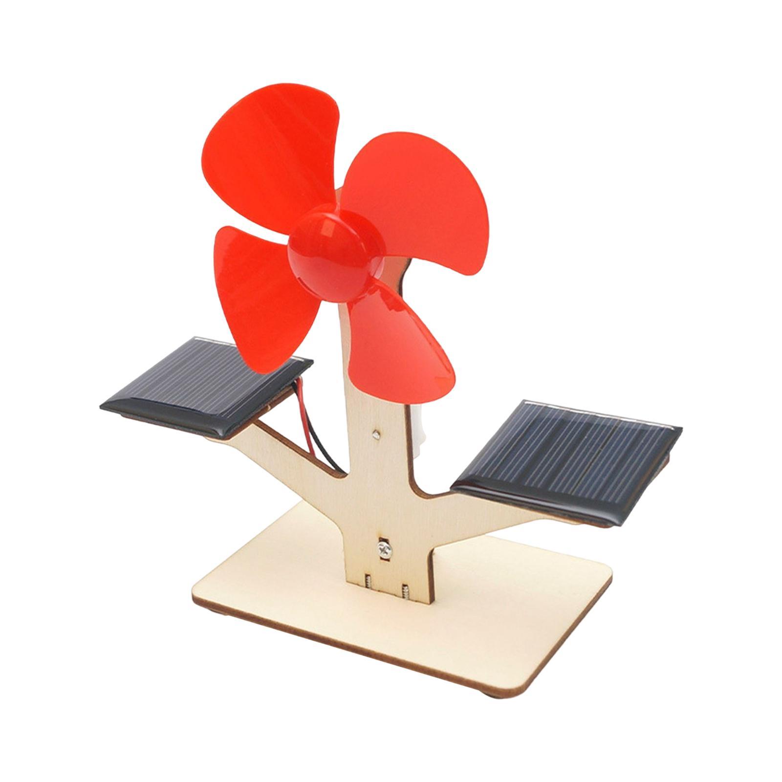 Solar Fans Panel Kit Science Experiment Projects DIY Assembly Kit Propeller