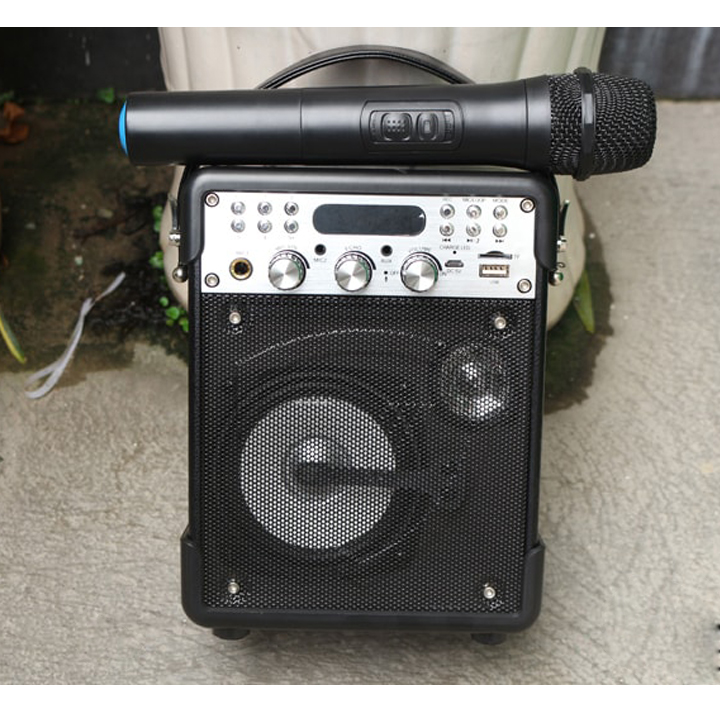 Loa Bluetooth Karaoke K1H tặng kèm 1 mic không dây - Hàng nhập khẩu