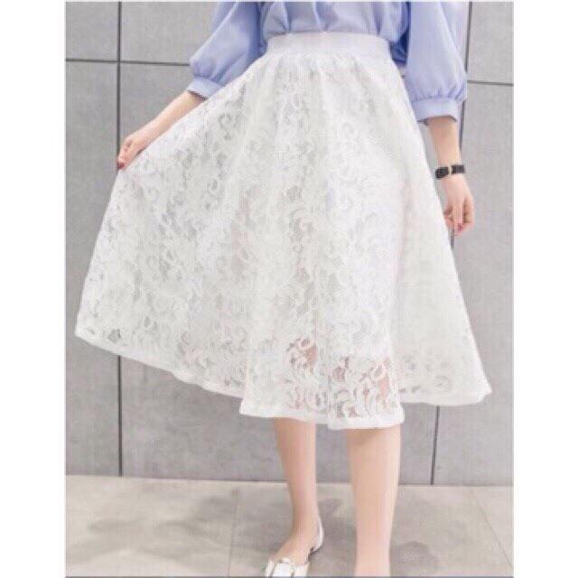 Chân Váy Xoè Ren Thời Trang Nữ