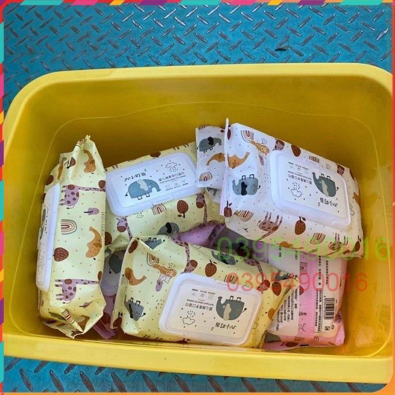 Một thùng 10 gói Khăn giấy ướt  B.Duck con vịt vàng Cute tiện dụng siêu đáng yêu, HÀNG NỘI ĐỊA CAO CẤP...