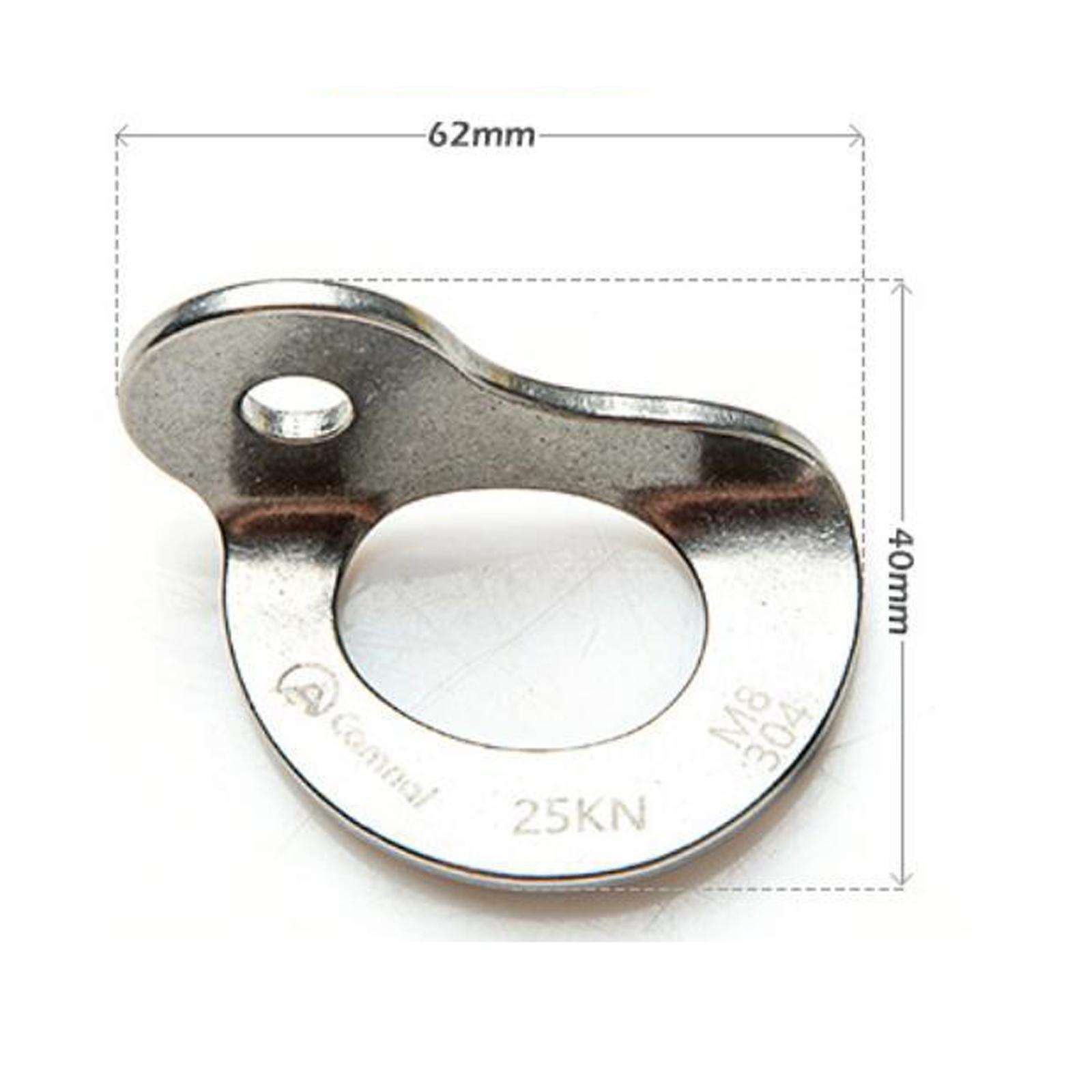 2x 25KN 304 Stainless Steel Anchor Hanger Climb Fastening Fixed Point Expansion Screw Piton Outdoor Tool for Safety Climbing