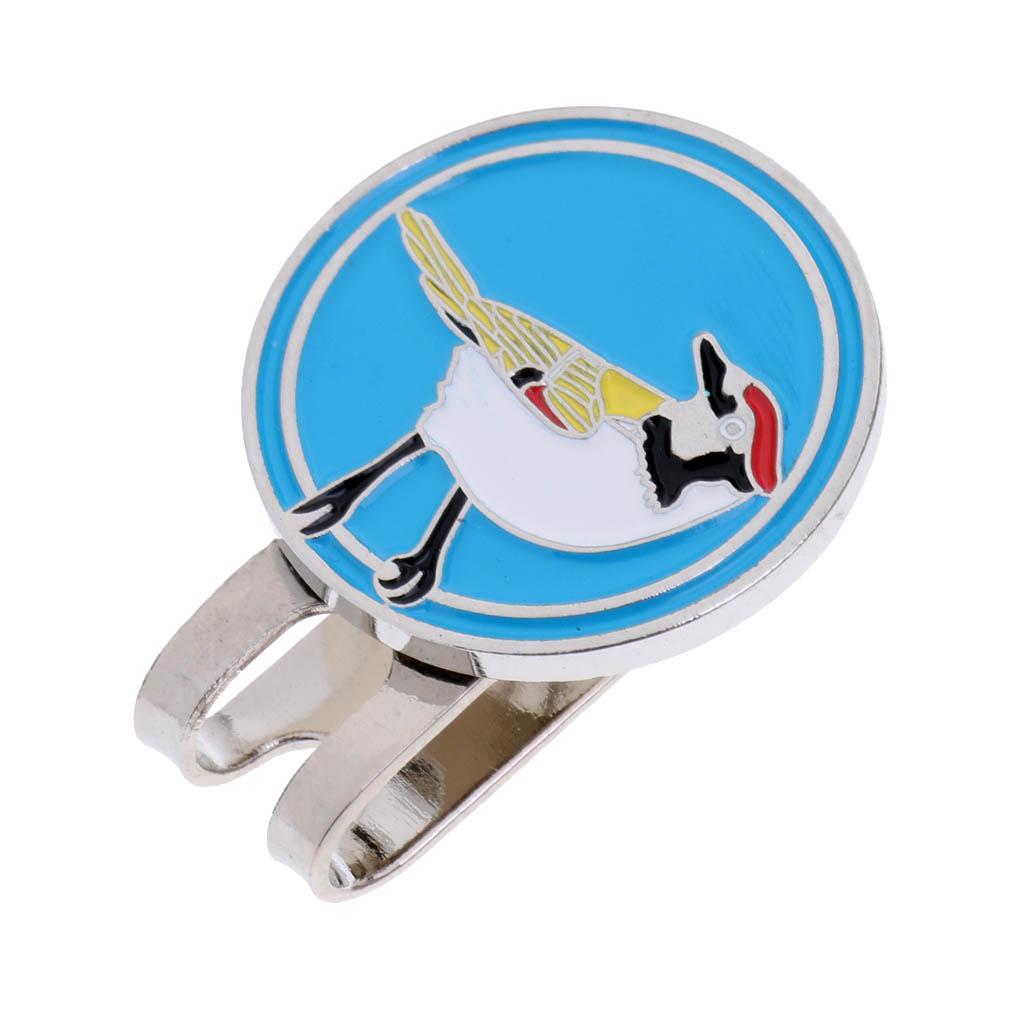 2 Pieces Golf Ball Marker Bird Hat Clip Golf Gift