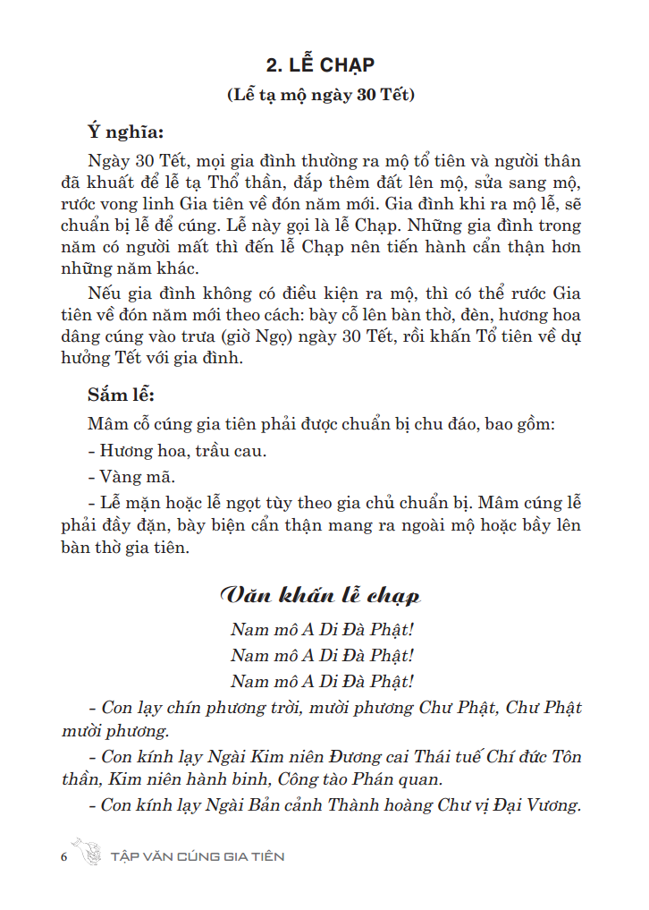 Tập Văn Cúng Gia Tiên