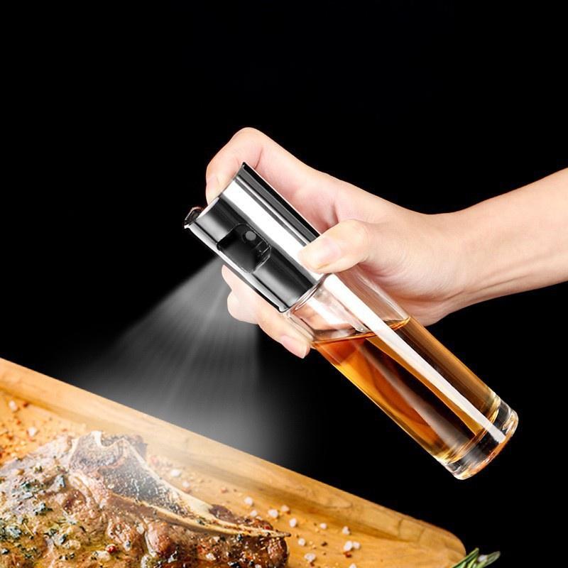 Bình Đựng Dầu Ăn Thủy Tinh Xịt Phun Sương - Chai Lọ Chiết Dầu Ăn, Gia Vị Dùng Cho Thực Phẩm
