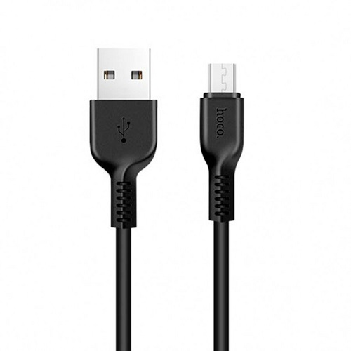 Cáp sạc 2A Micro Hoco đầu USB được hoàn thiện kỹ lưỡng mang đến độ bền và độ ổn định khi sạc và truyền dữ liệu dài 1m - Hàng chính hãng