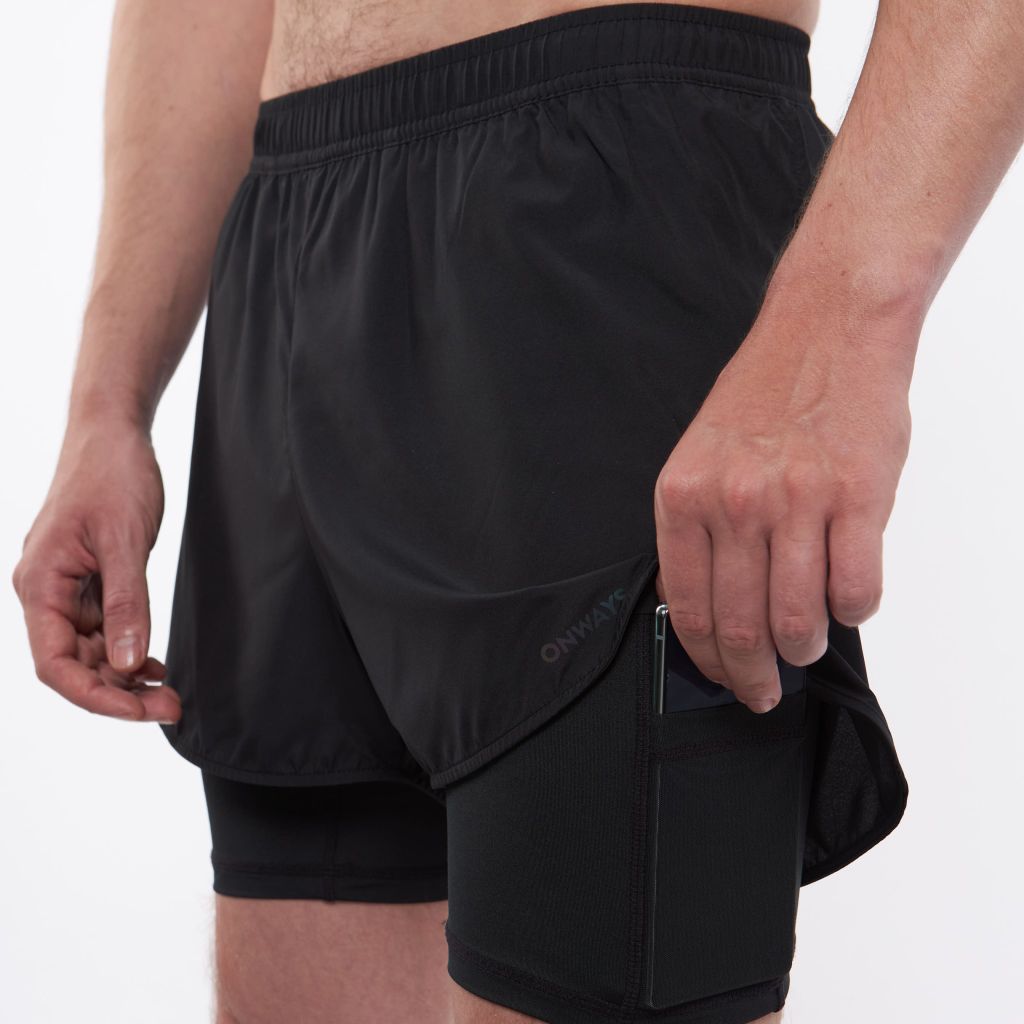 QUẦN THỂ THAO THỜI TRANG ONWAYS NAM 2 LAYERS SHORT 202120 MEN