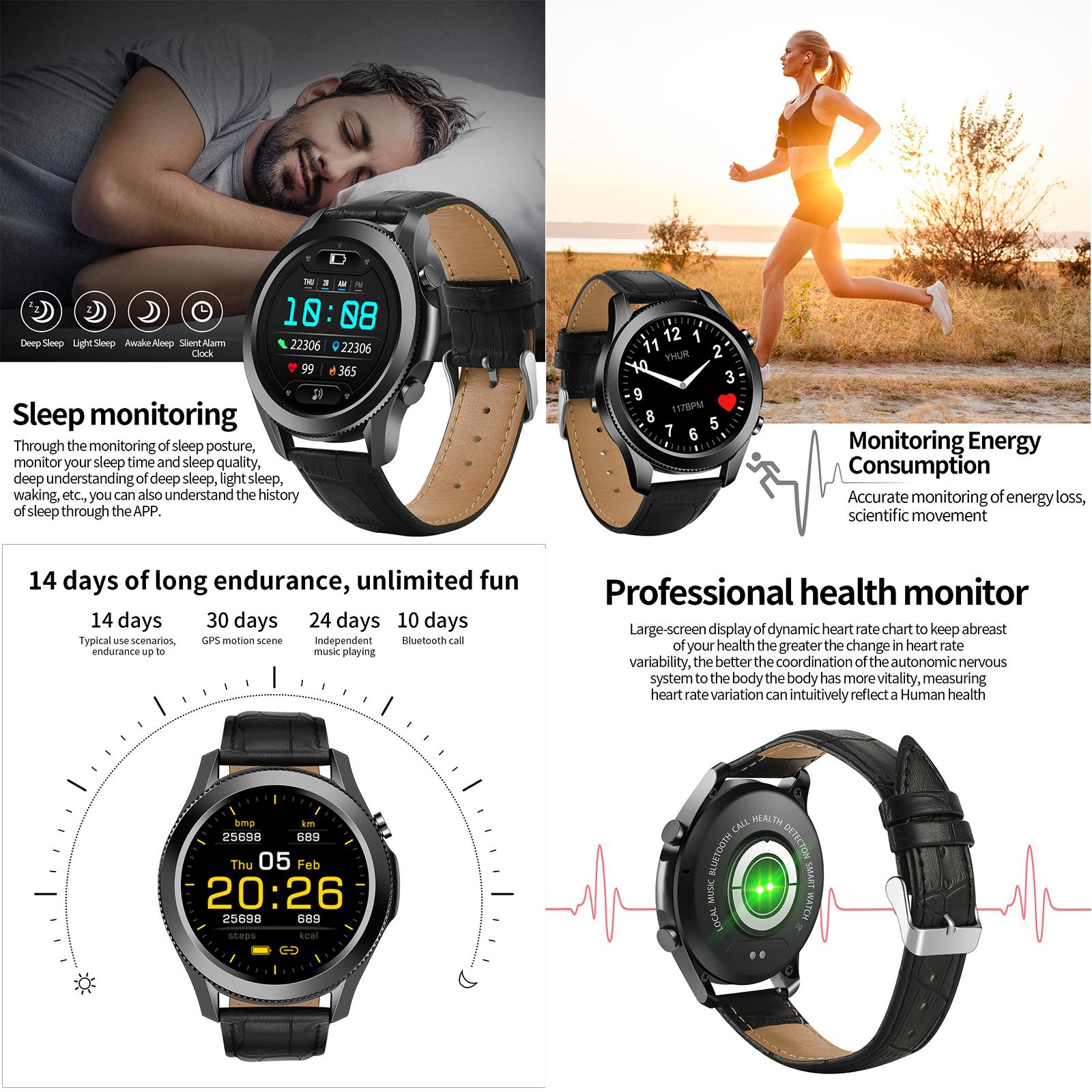 W3 Smart Watch Smartwatch for Android/iOS Phones, Fitness Tracker Sleep Monitor, Step Counter,Smart Watches for Men Women