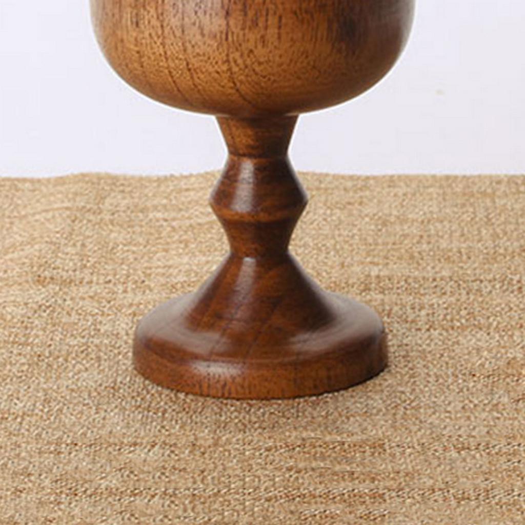 Natural Wooden Cup Handmade Coffee Tea Beer Juice Milk Mug Drink 7.5cmx13cm