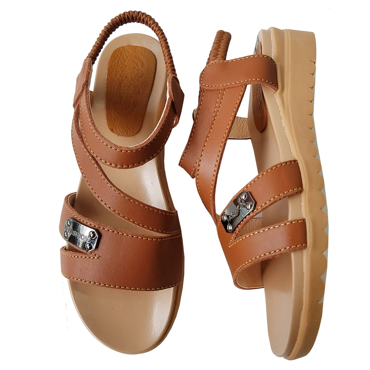 Giày Sandal Nữ BIGGBEN Da Bò Thật SDN42