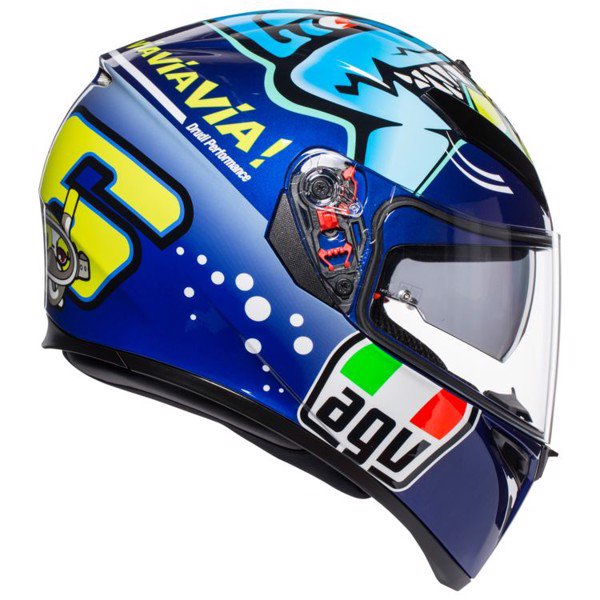 NÓN BẢO HIỂM K-3 SV AGV E2205 TOP ASIA3 ROSSI MISANO 2015