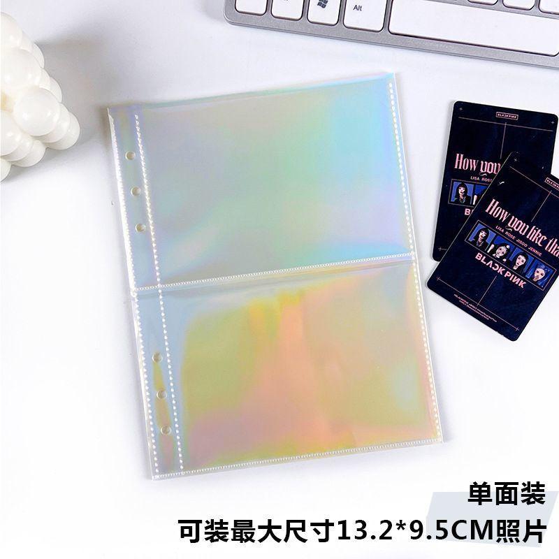 Thuận lợi nhất cuốn sách thẻ trang bên trong trong suốt 6 lỗ A5 sách rời 3 inch Polaroid ảnh sao trang lưu trữ thẻ nhỏ