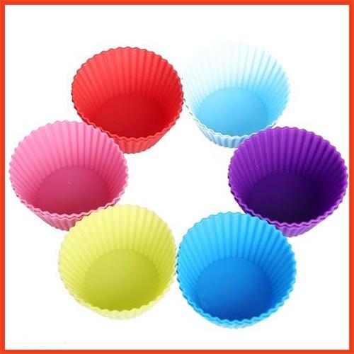 Combo 6 Khuôn Bánh Tart Silicon Nhiều Màu An Toàn