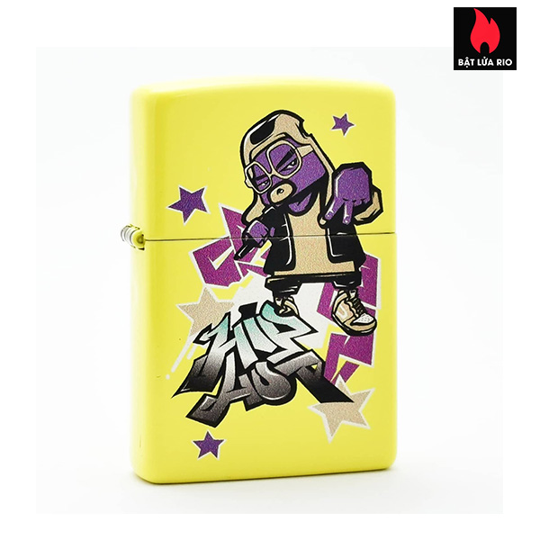 Bật Lửa Zippo Asia 24839-C-000018 – Hip Hop Design – Lemon Matte