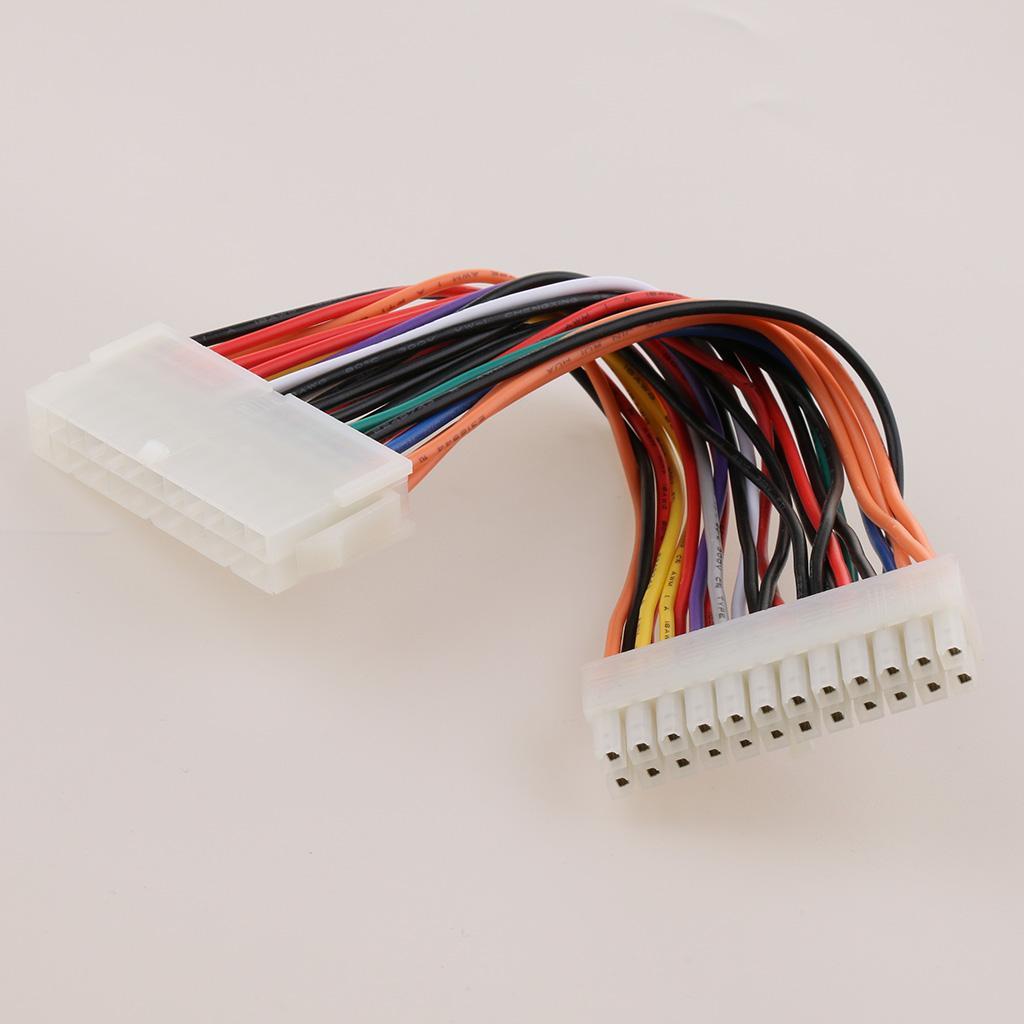 24 pin  Male to Female Motherboard Extension Power Supply Cable 200mm