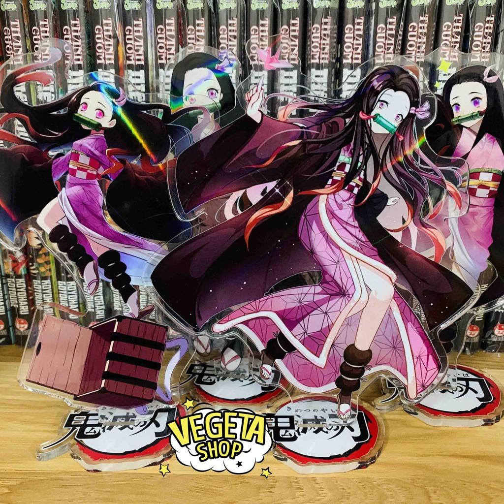 Mô Hình Tượng Standee Acrylic Mica 2 mặt Thanh Gươm Diệt Quỷ - Kimetsu No Yaiba - Tanjiro Nezuko Zenitsu Rengoku Giyu