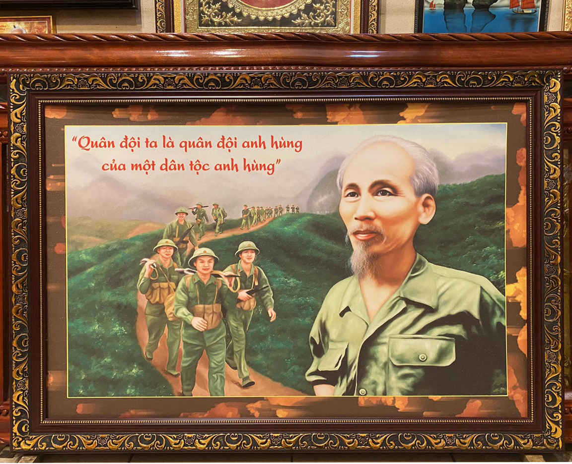 Tranh in, Quân đội ta là quân đội anh hùng của một dân tộc anh hùng -IN207