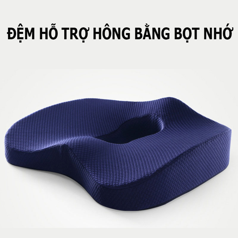 Đệm Ngồi Văn Phòng 3D; Đệm Mông Thoáng Khí, Giảm Mệt Mỏi, Lớp Lót Từ Tính Thoáng Mát Bốn Mùa - Hàng Nhập Khẩu