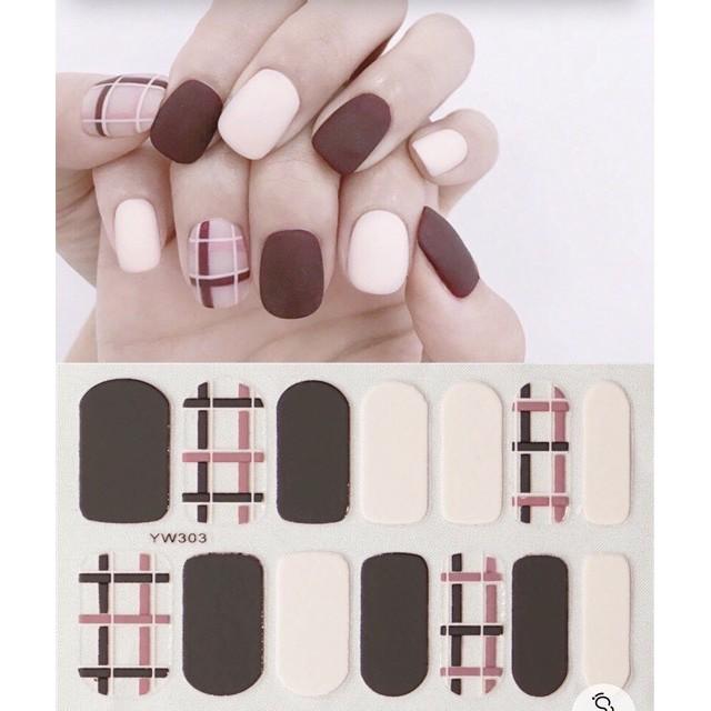 Set dán móng tay nails dán nghệ thuật nhiều màu - có ngay bộ móng đẹp trong 5 phút (Nail wraps / Nail stickers)