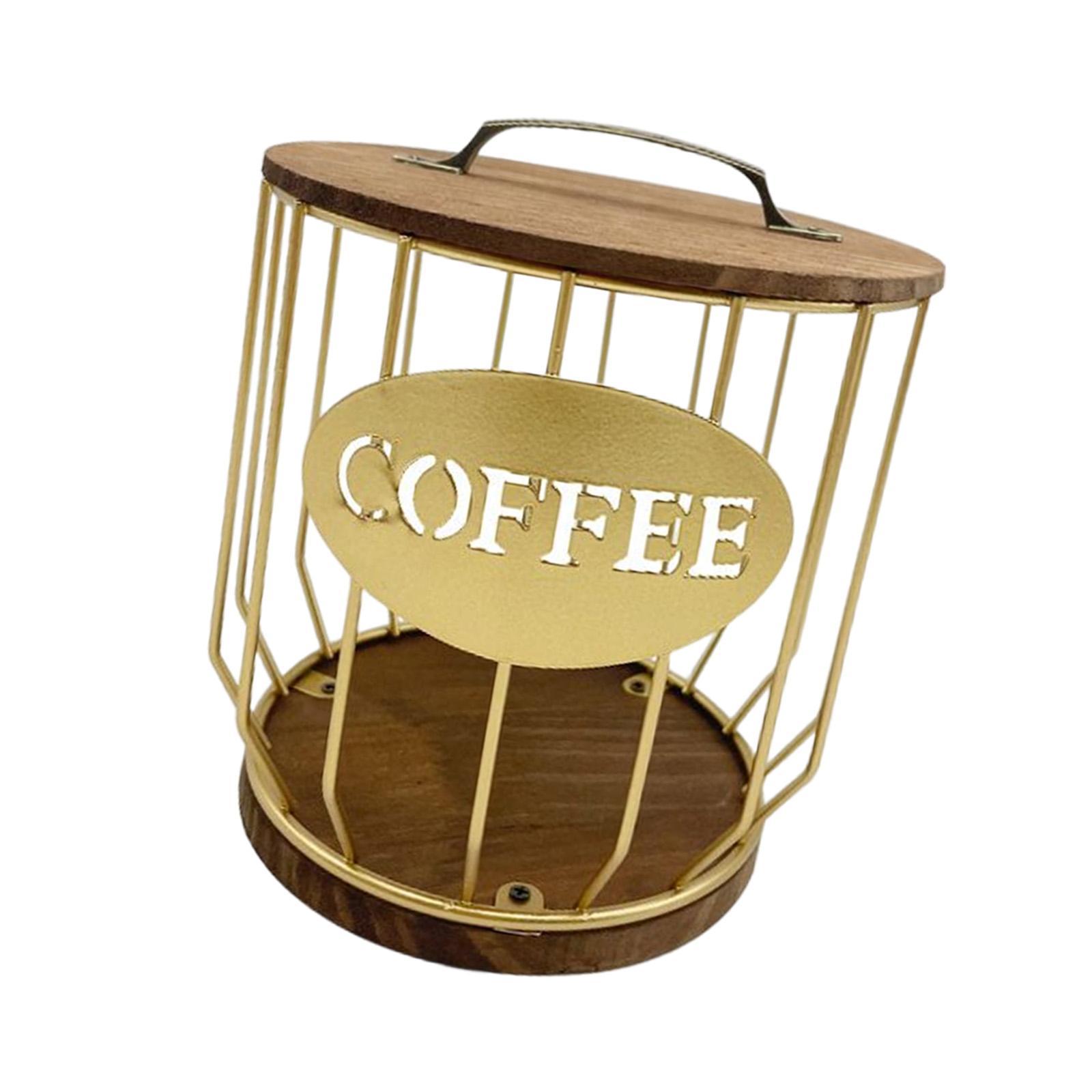 Coffee Pod Holder Coffee Bar Accessories Coffee Capsule Cages for Countertop Coffee Bar Decor