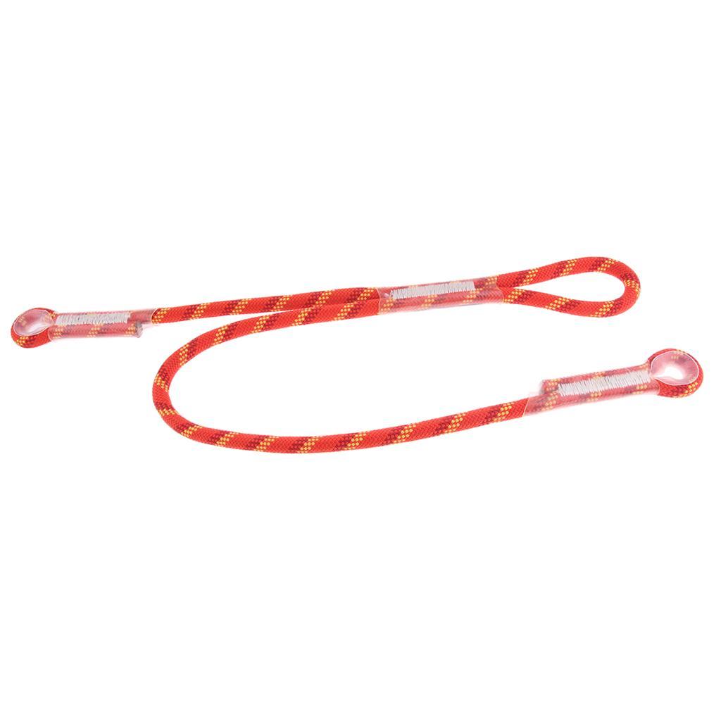 Pro Prusik Cord Pre-sewn Loop For Outdoor Tree Climbing Aluminum Carabiner