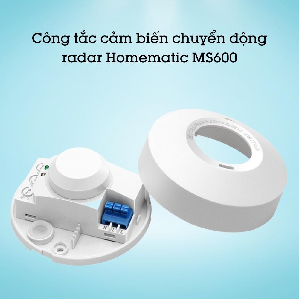 Cảm biến bật tắt đèn khi có người radar Homematic MS600