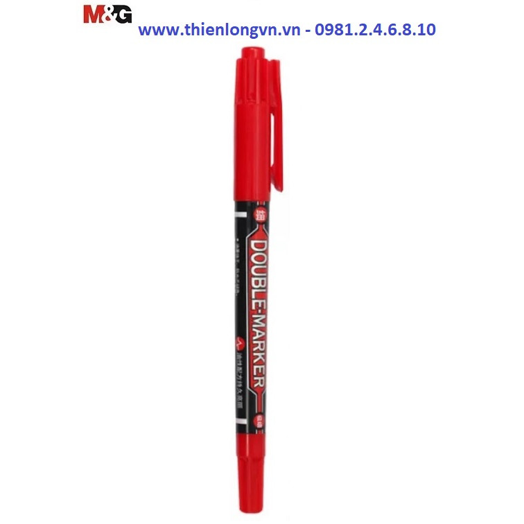 Bút dạ kính hai đầu M&G - 2130 màu đỏ