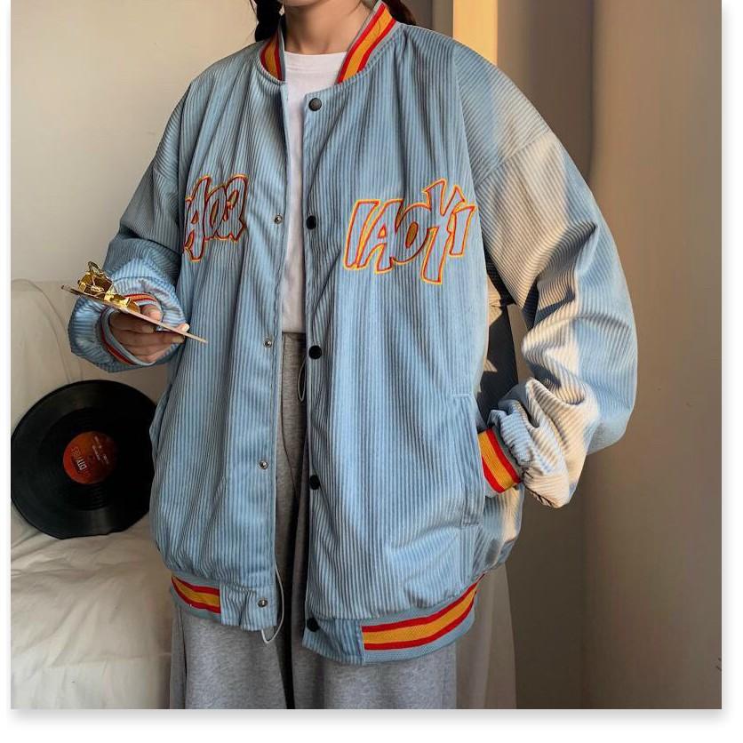 ÁO KHOÁC NHUNG BOMBER UNISEX NAM NỮ 1HIT1 FASHION
