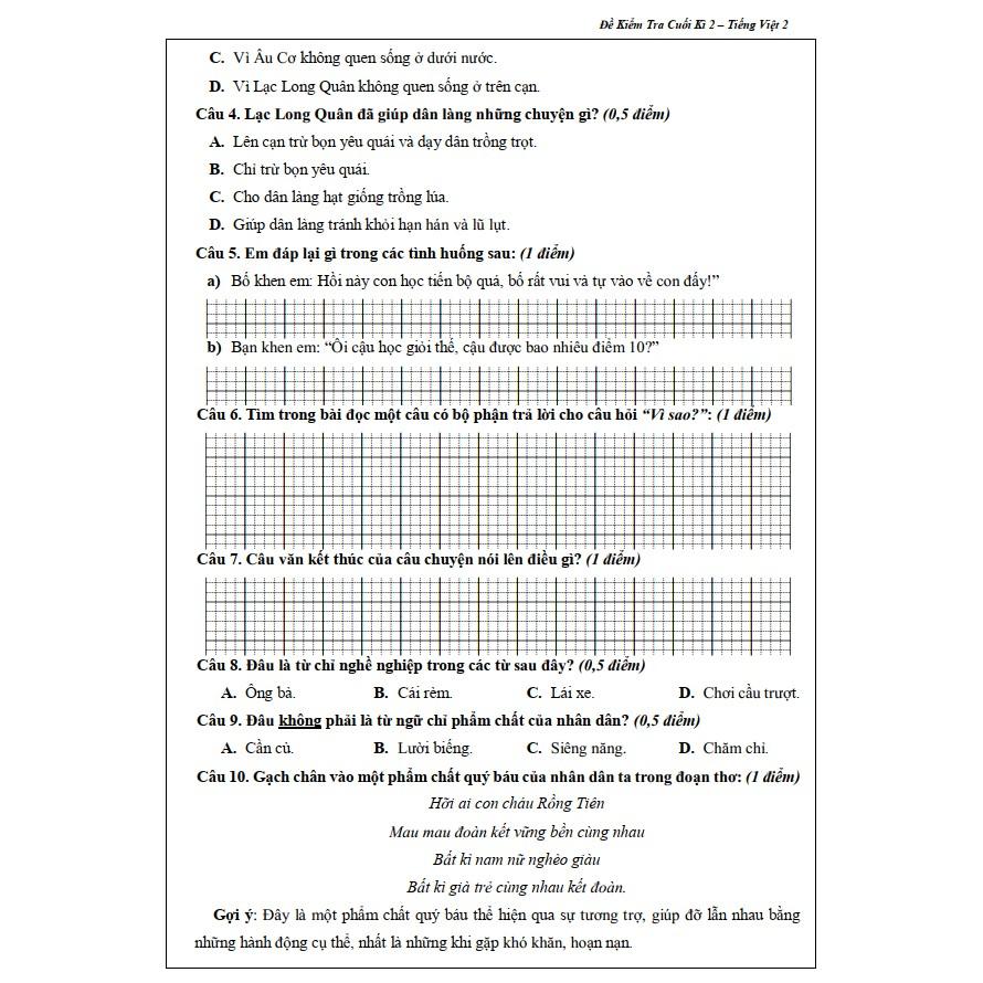 Sách - Đề Kiểm Tra Tiếng Việt 4 - Học Kì 2