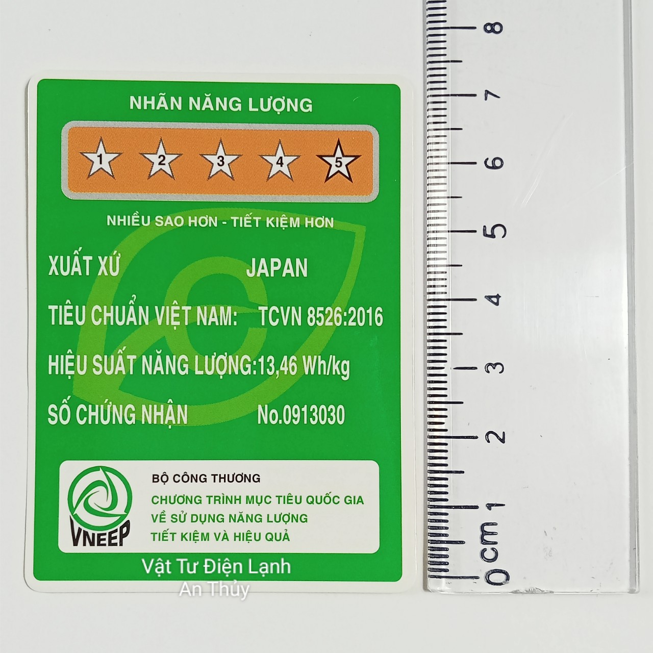 Combo 10 tem dán năng lượng JAPAN bé - Tem tiết kiệm năng lượng - Tem nhãn năng lượng năm sao