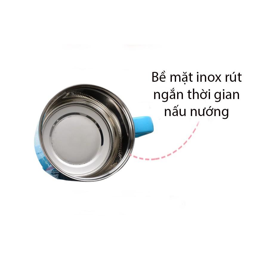 Nồi điện nồi lẩu mini siêu tốc đa năng 1.8L xanh da trời - ShopToro - AsiaMart