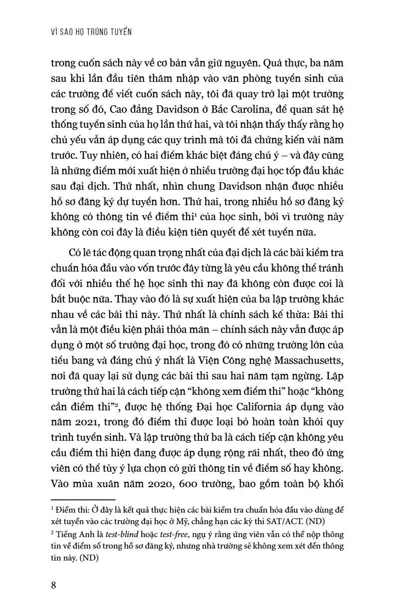 Vì Sao Họ Trúng Tuyển - Góc Nhìn Của Nhà Tuyển Sinh Đại Học