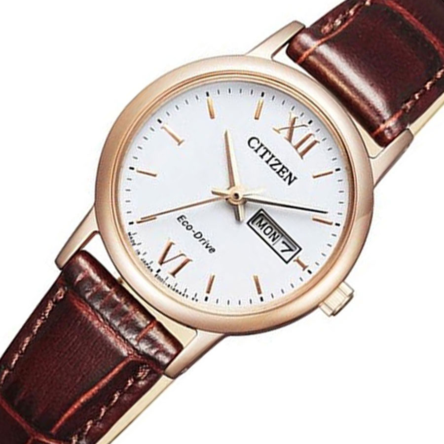 Đồng Hồ Nữ Citizen Dây Da EW3252-07A - Mặt Trắng