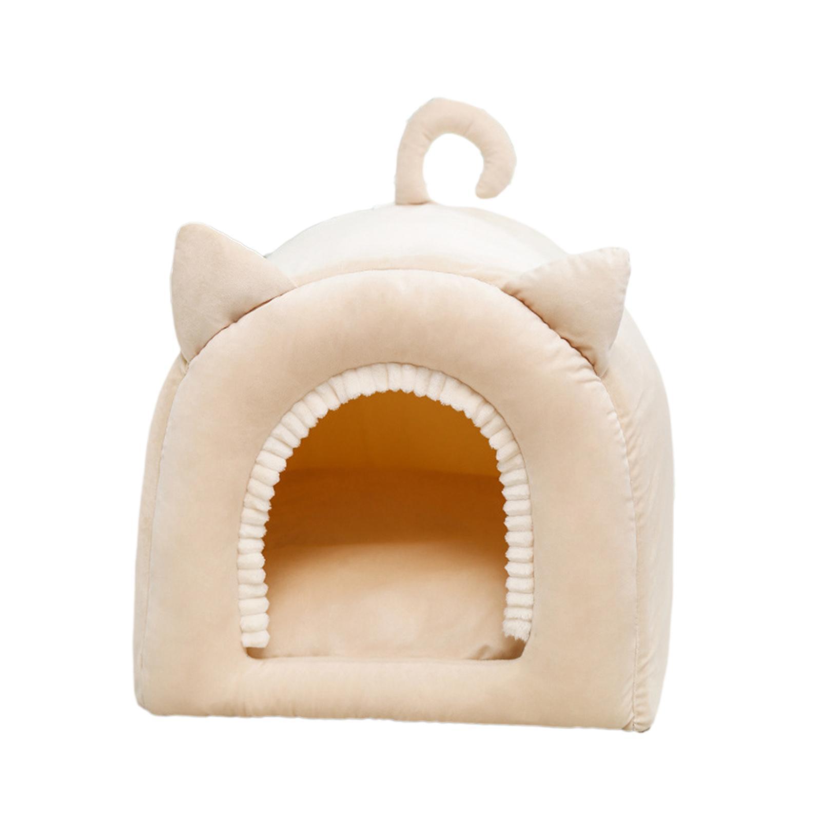 Cave Bed Hut Small Dog Bed Kitten Bed Cat Houses Comfortable Soft