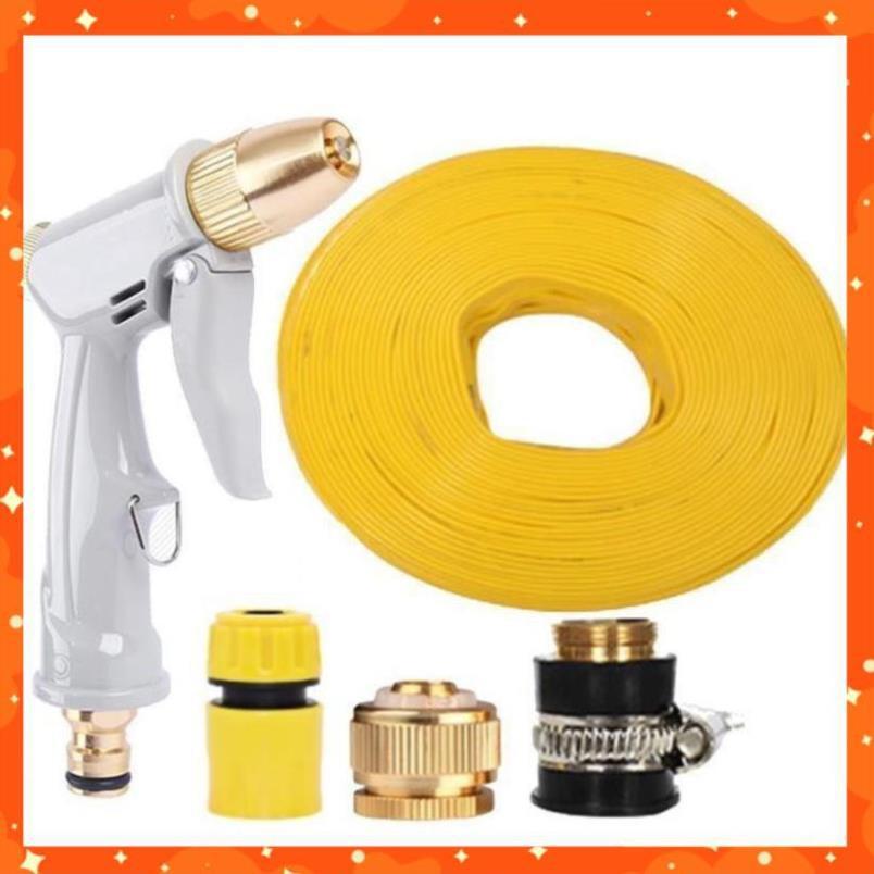 Bộ dây vòi xịt nước tưới cây rửa xe,tăng áp 3 lần, loại 3-5m 206846