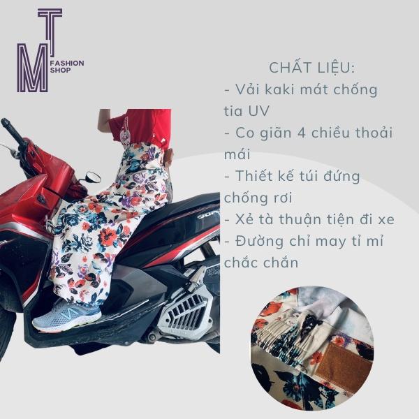 Váy Chống Nắng Kaki Xẻ Tà,dễ mặc ngồi trước lái xe và ngồi sau xe đều đẹp,phù hợp với mọi lứa tuổi